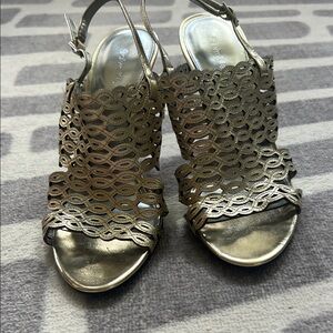 Calvin Klein Metallic Gold Women's Sandals - Never Worn